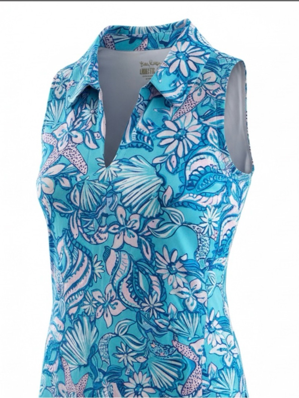 Lilly Pulitzer L Luxetic Polo Tank Like New